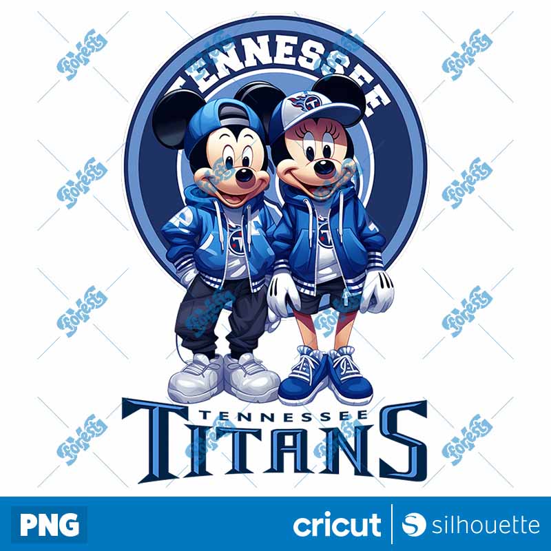 Tennessee Titans Mickey Minnie
  NFL PNG