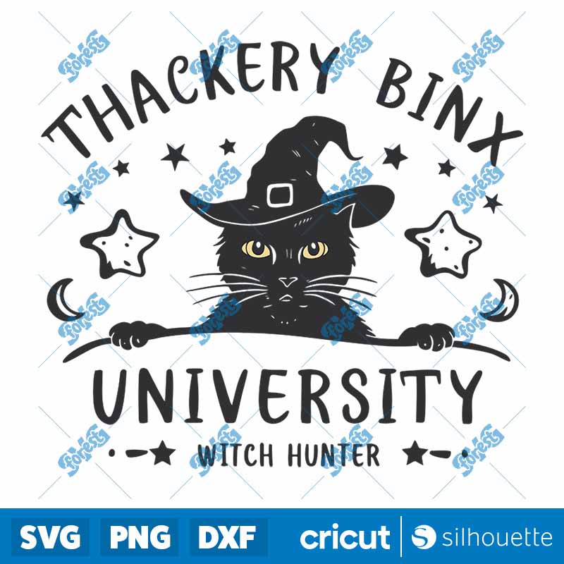 Thackery Binx University Balck
Cat SVG