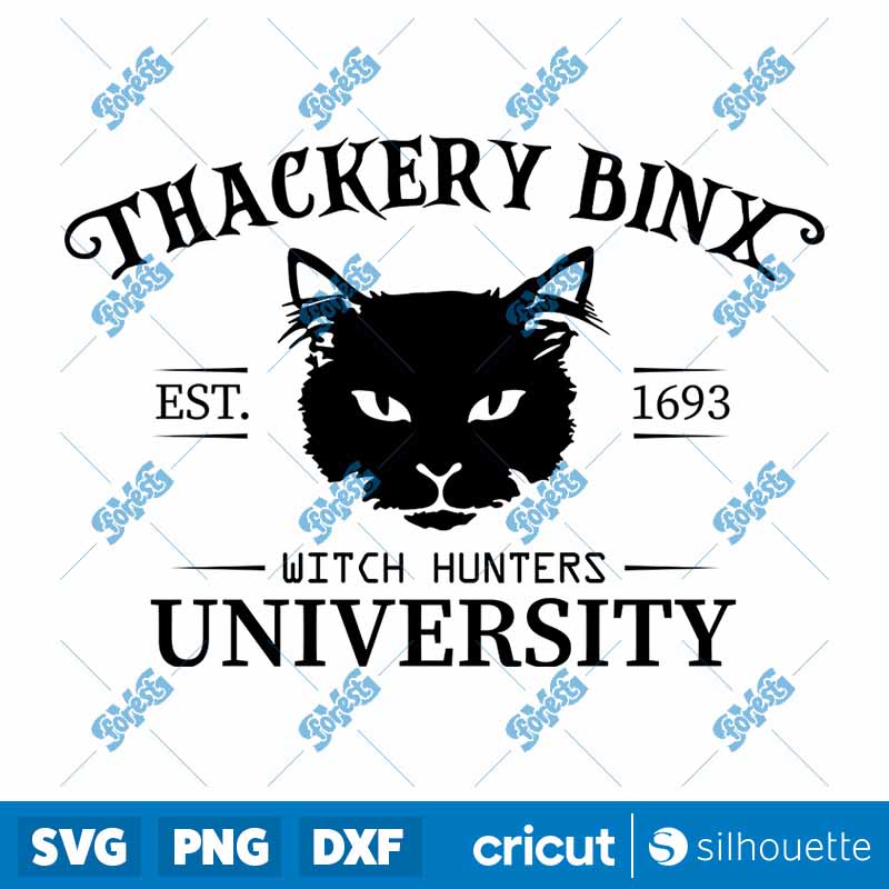 Thackery Binx University SVG