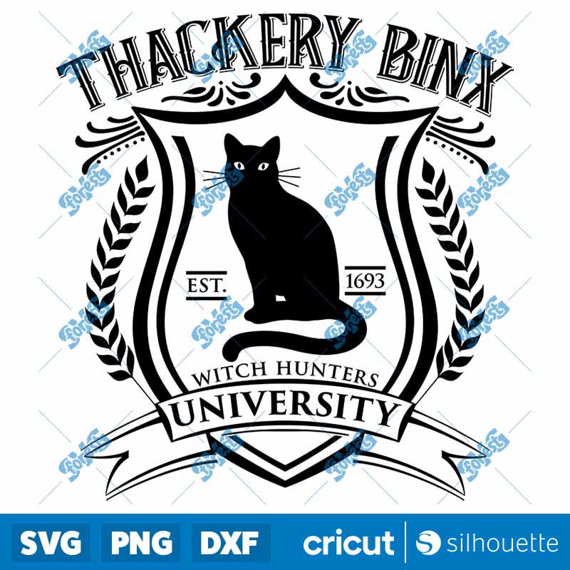 Thackery Binx University SVG