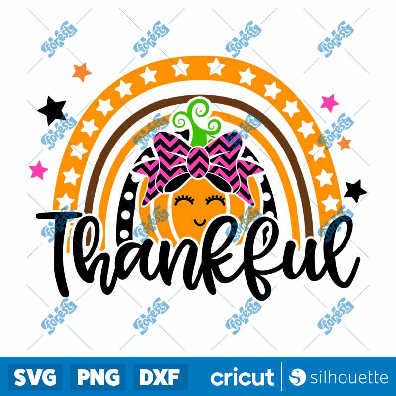 Thankful Rainbow SVG