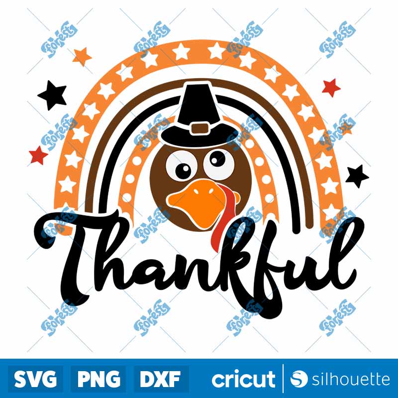 Thankful Rainbow SVG