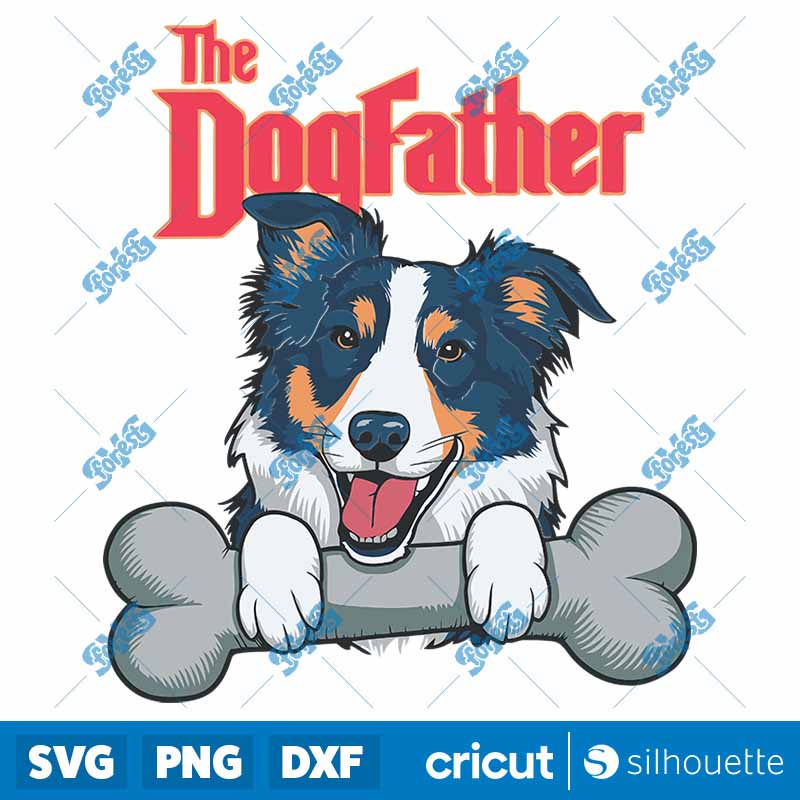 The Dogfather Playing With A
  Bone SVG