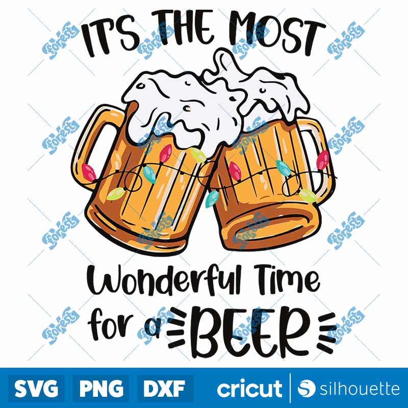 The Most Wonderful Time For A
Beer SVG