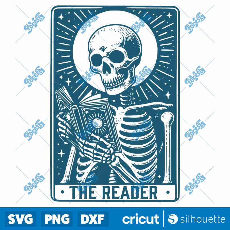 The Reader Tarot Card SVG