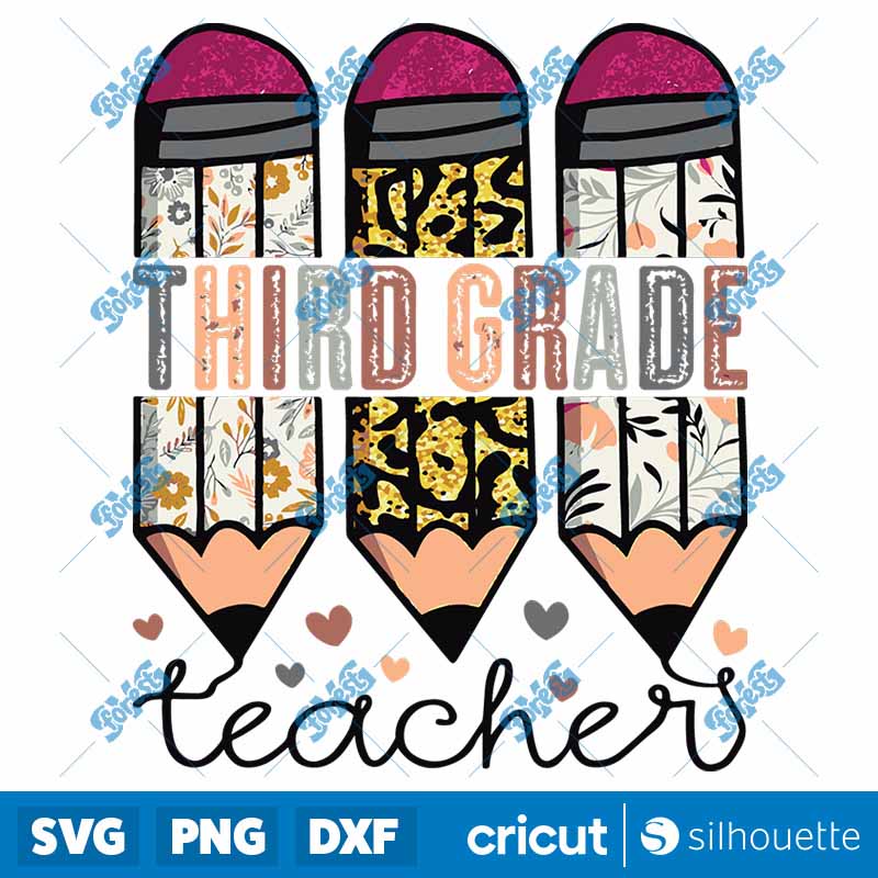 Third Grade Teacher Back To
School SVG