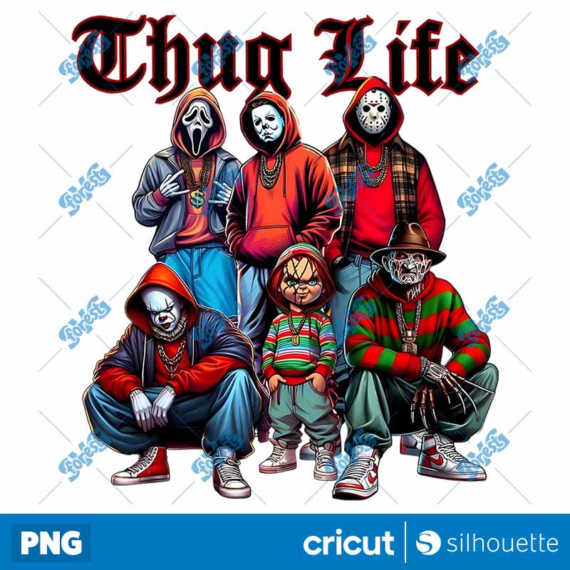 Thug Life Halloween Movie PNG