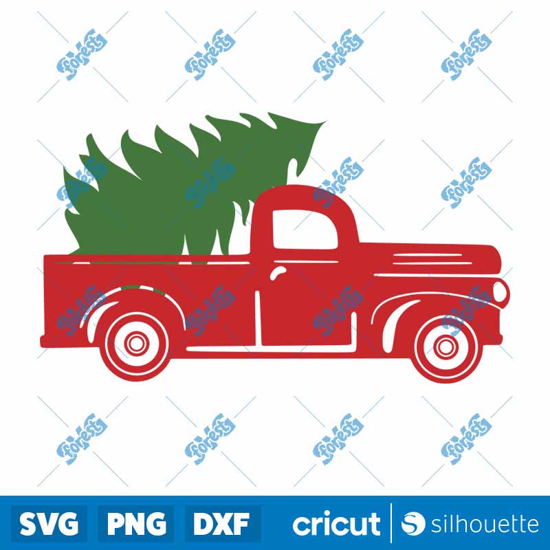 Tree Truck Christmas SVG