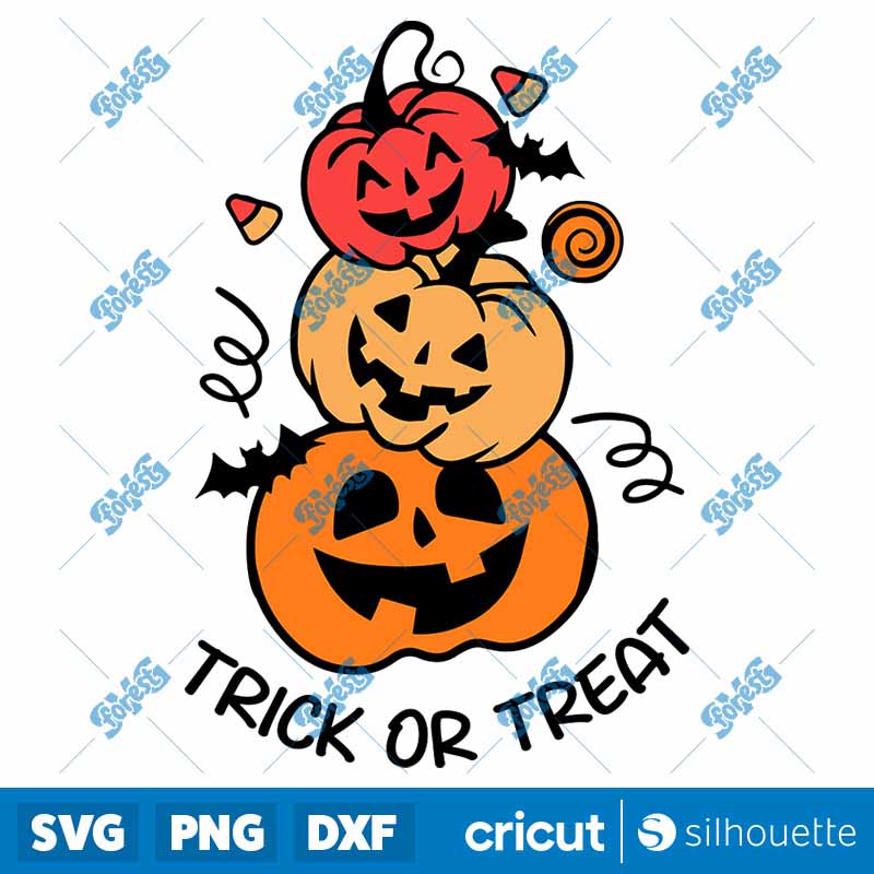 Trick or Treat Pumpkin SVG