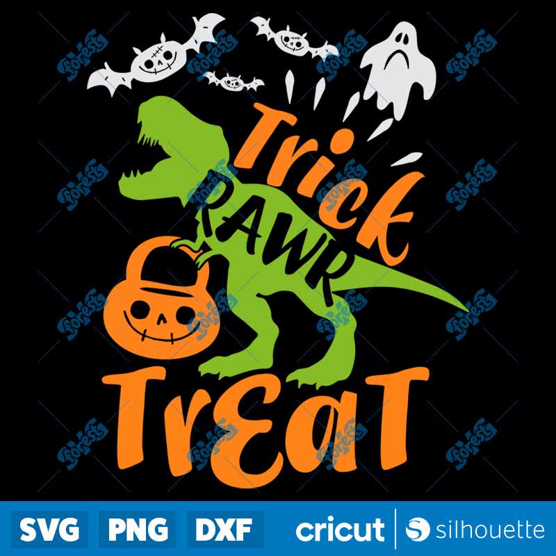 Trick RAWR Treat SVG