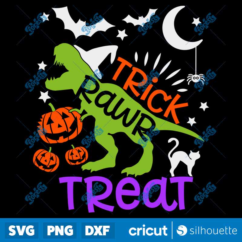 Trick RAWR Treat SVG