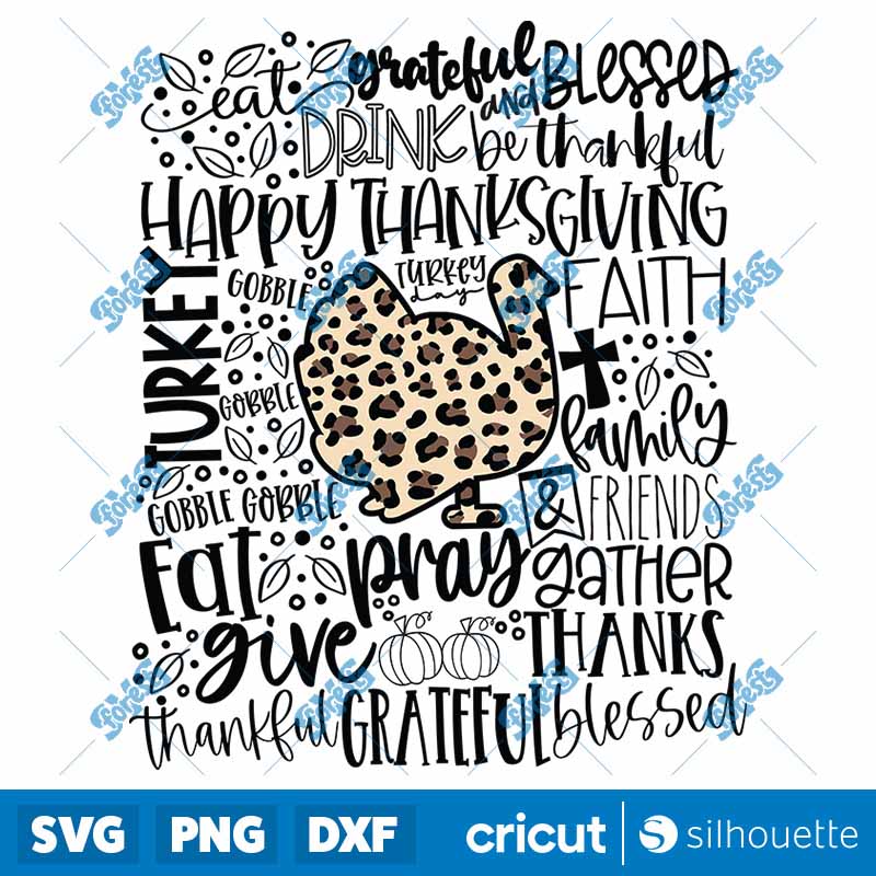 Turkey Leopard Thanksgiving
SVG