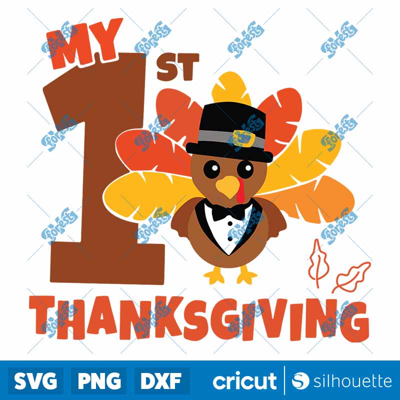 Turkey My 1st Thanksgiving SVG