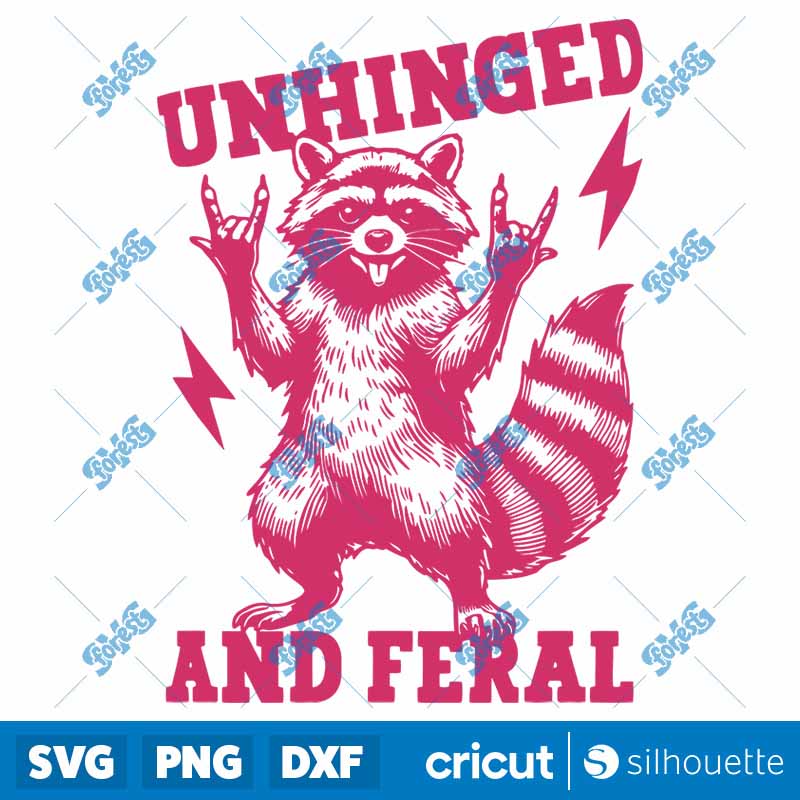 Unhinged And Feral Funny
Raccoon SVG