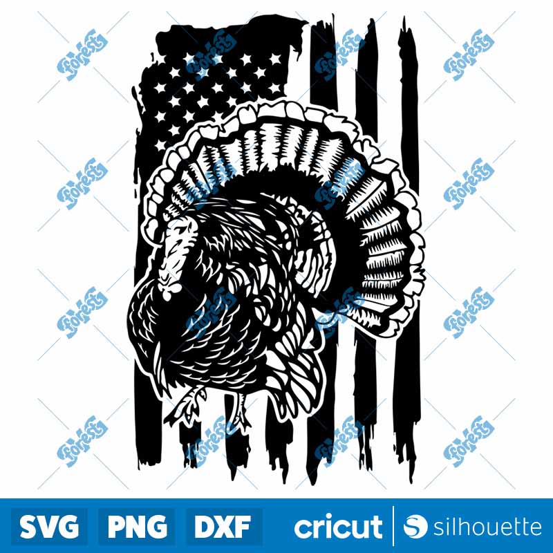 US Wild Turkey SVG