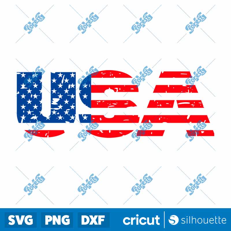 USA American Flag SVG