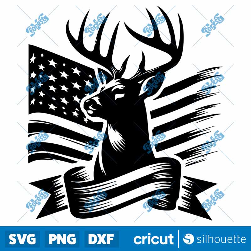 USA Deer SVG