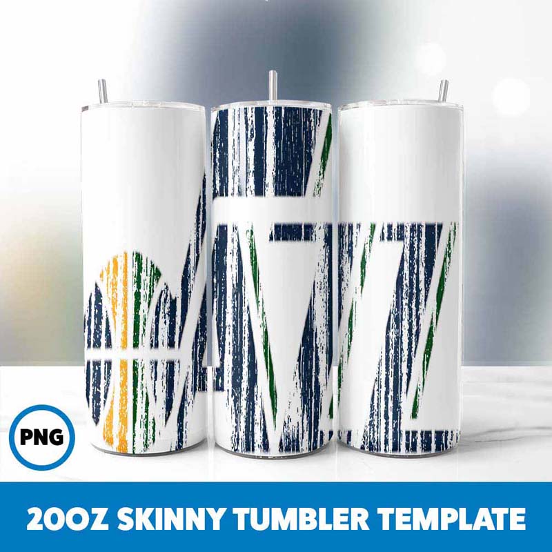 Utah Jazz Wood Tumbler Wrap