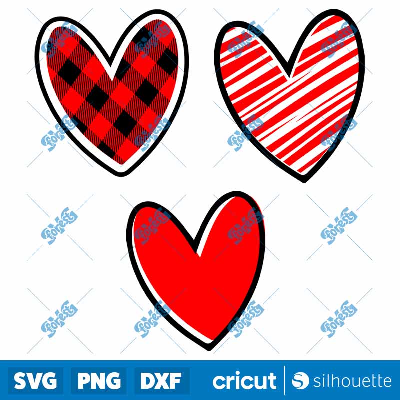 Valentine Hearts SVG