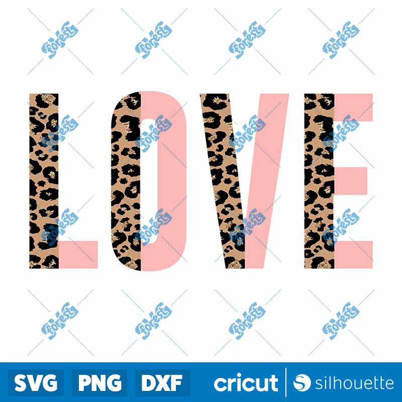 Valentine Leopard Love design