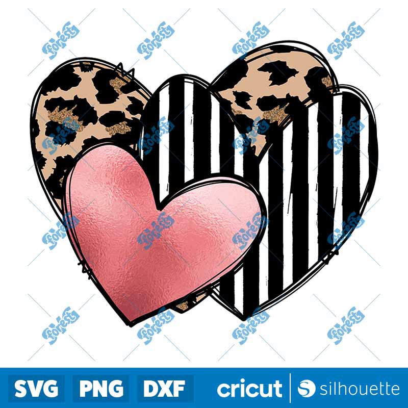 Valentine Leopard XOXO design