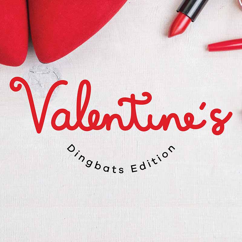 Valentines Dingbats Font