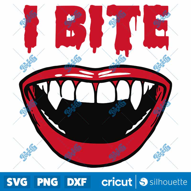 Vampire Lips I Bite SVG