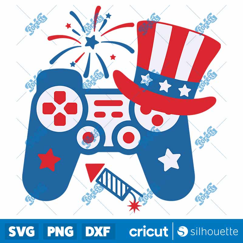 Video Game 4th Of July SVG