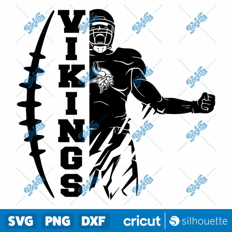 Vikings Football Player SVG