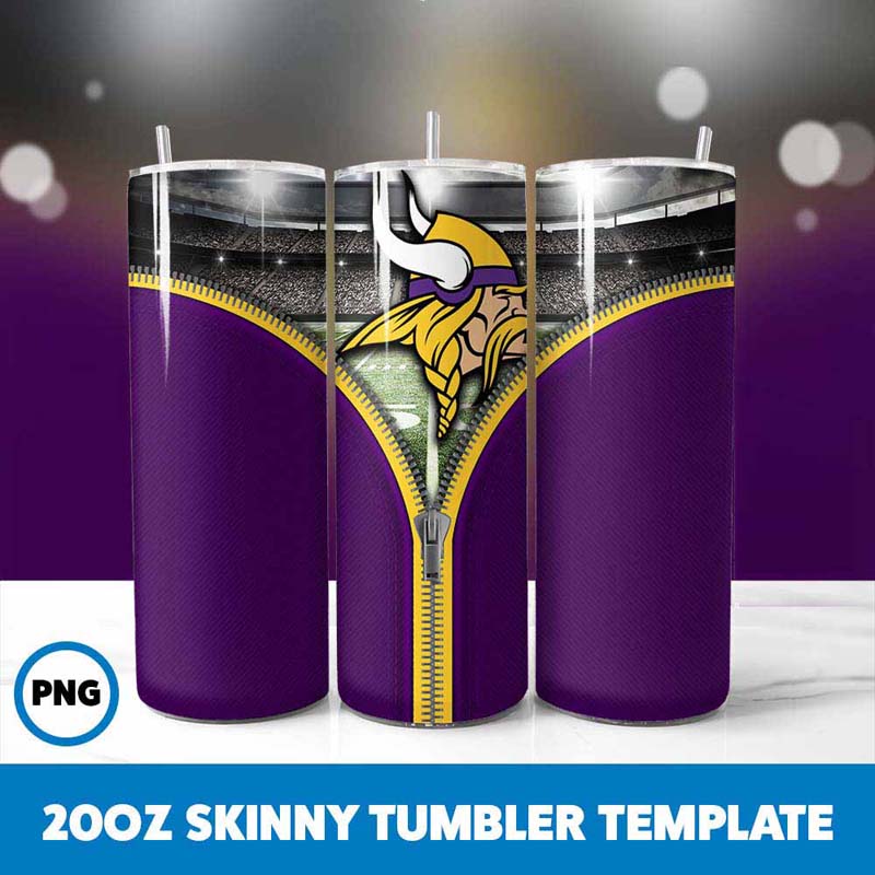 Vikings Zipper Tumbler Wrap