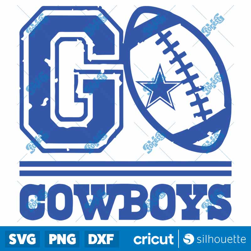 Vintage Football Go Cowboys
SVG