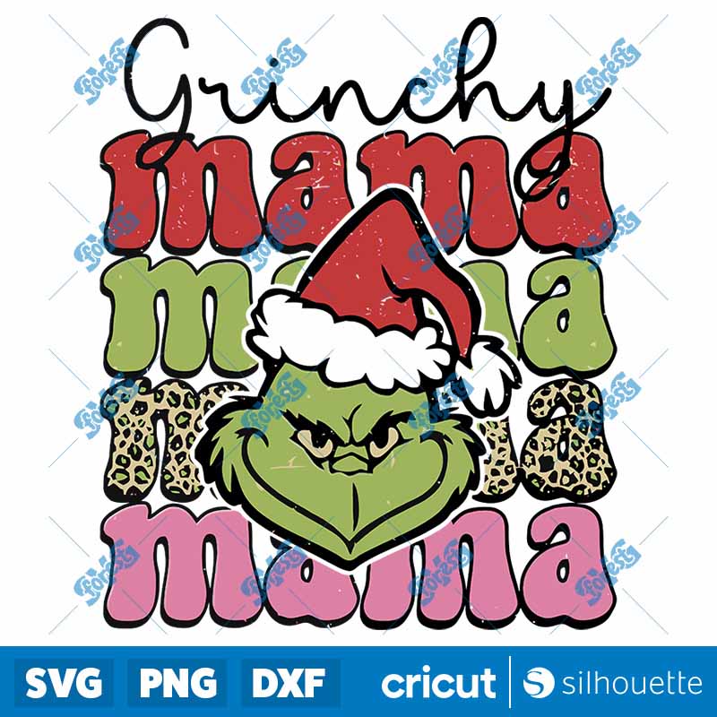 Vintage Grinch Christmas Santa
  SVG