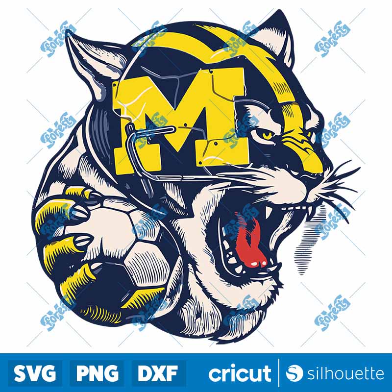 Vintage Ncaa Michigan Football
Team SVG