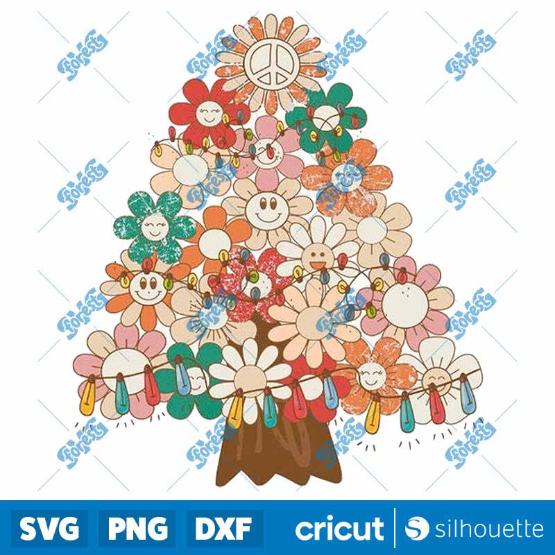 Vintage Tree Christmas PNG