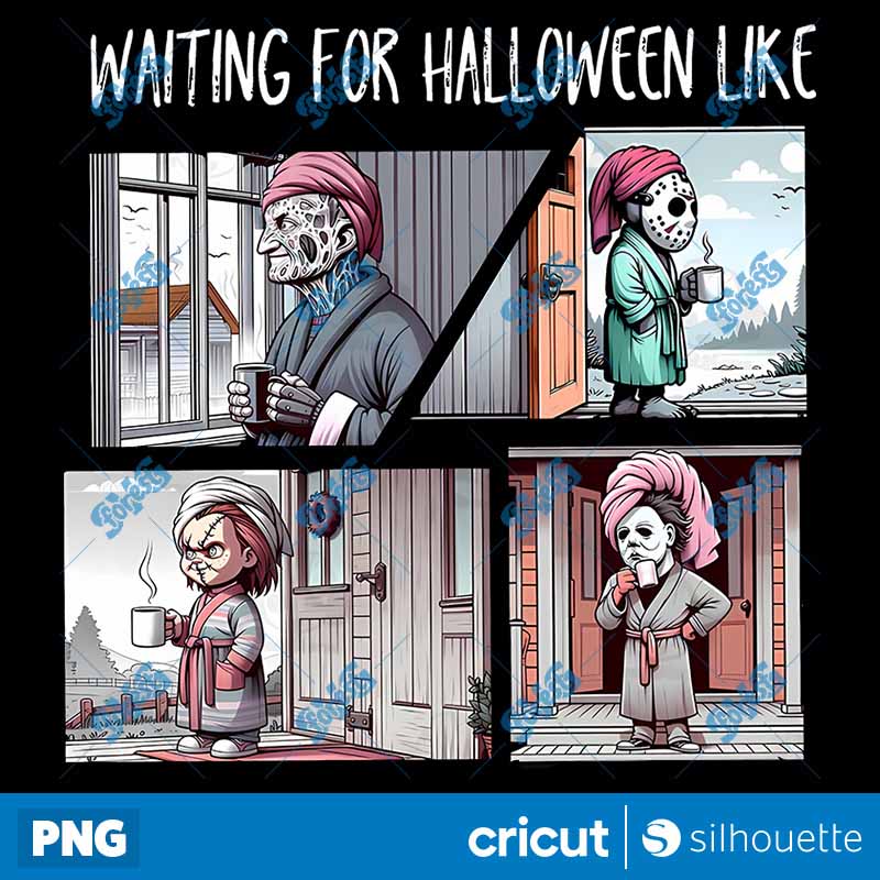 Waiting For Halloween Like
Horror Movie Characters PNG