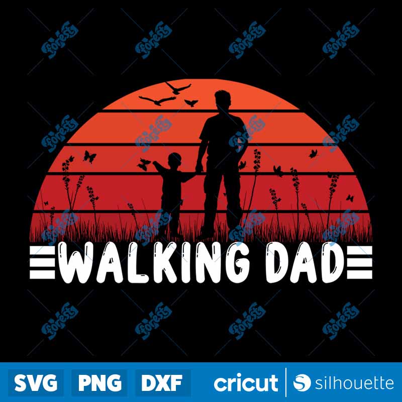 Walking Dad SVG