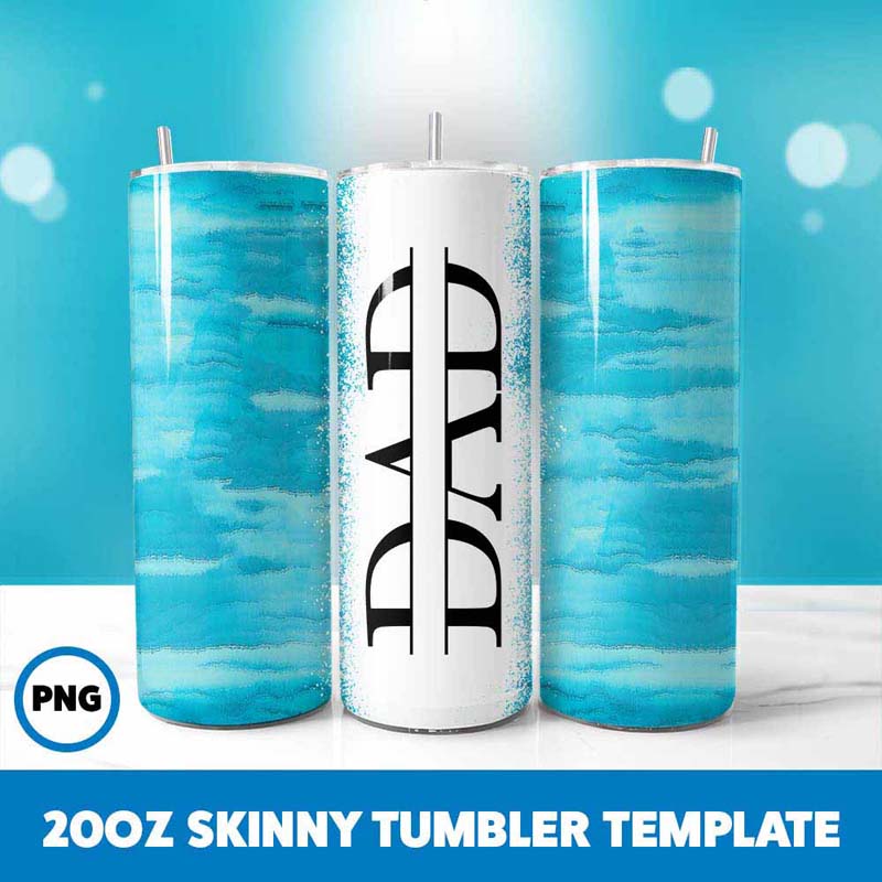 Water Dad Tumbler Wrap, 20oz Skinny Tumbler Wrap