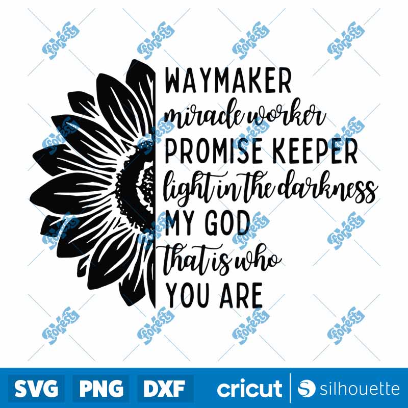 Waymaker Sun Flower SVG