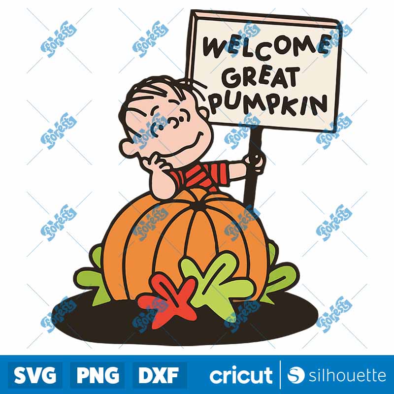 Welcome Great Pumpkin SVG