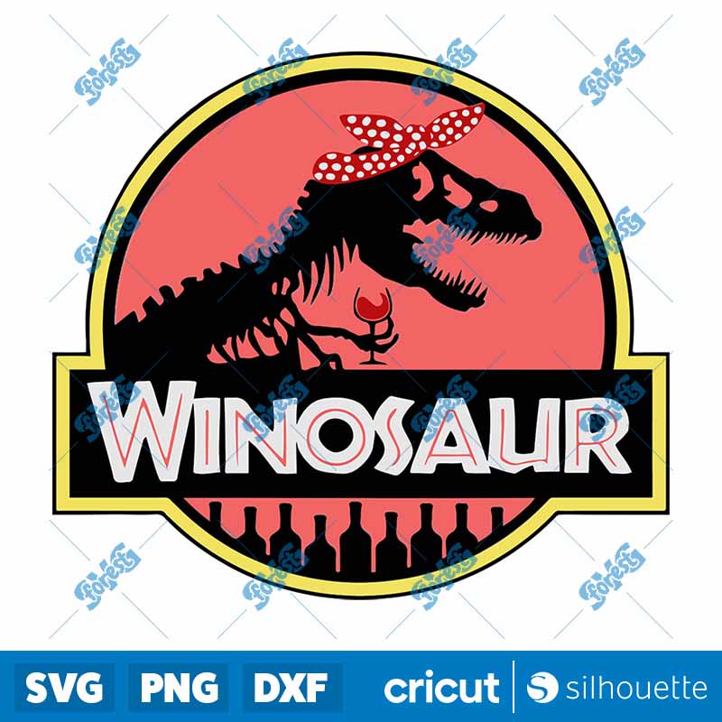 Winosaur Jurassic Dinosaur
Wine SVG