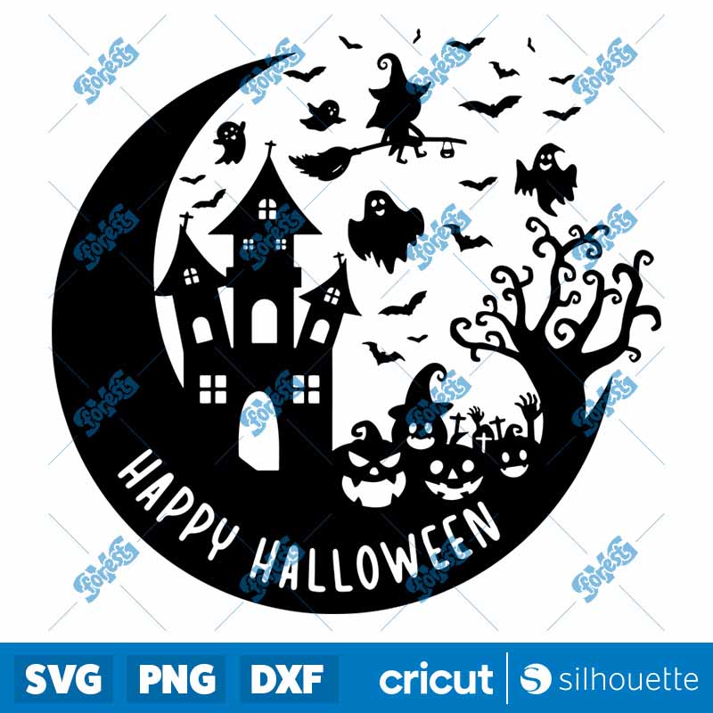 Witch Happy Halloween SVG