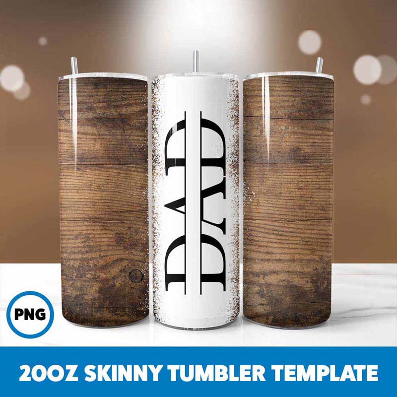 Wood Dad Tumbler Wrap