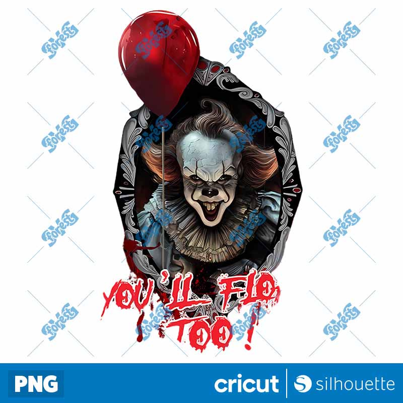 Youll Float Too Horror
Halloween PNG