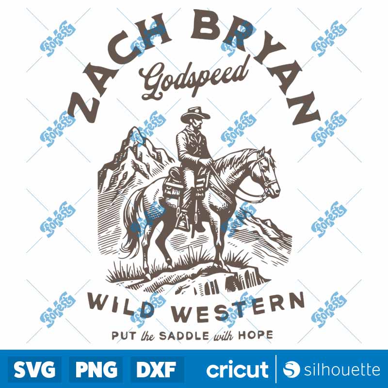 Zach Bryan Godspeeds Wild
Western SVG