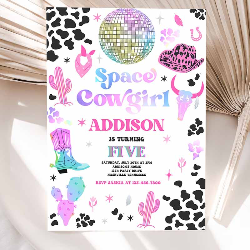 Space Cowgirl Kids Birthday, Cosmic Space Cowgirl Disco Kids Birthday Party, Nashville Rodeo Any Age Party