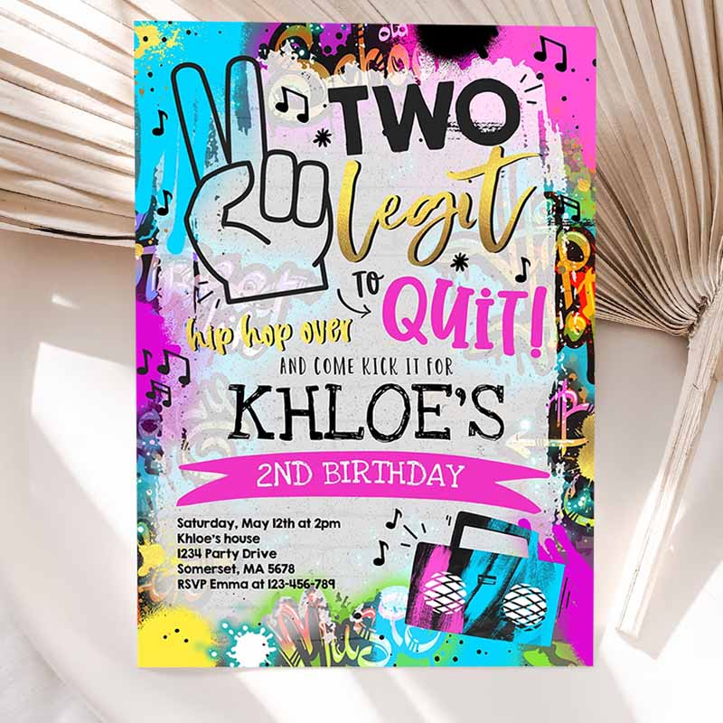 Two Legit To Quit Kids Birthday, Hip Hop Kids Birthday Party, s Hip Hop Kids Birthday Party, Graffiti