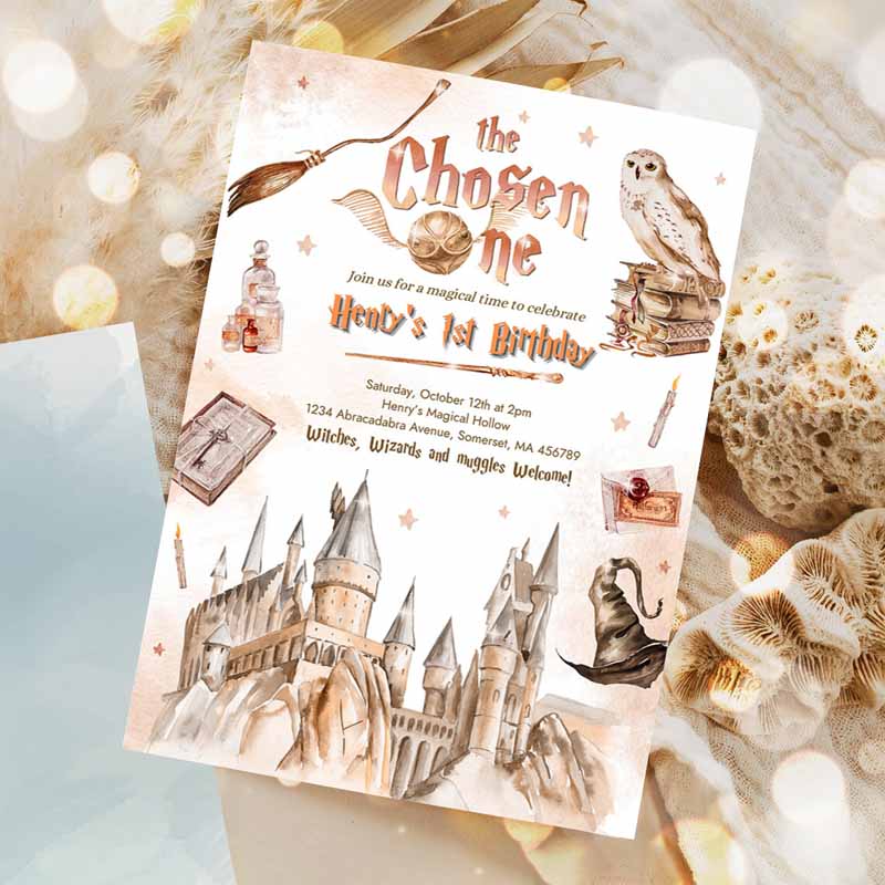 Wizard Kids Birthday,e Chosen One Kids Birthday Party, Magic School Wizardry Kids Birthday