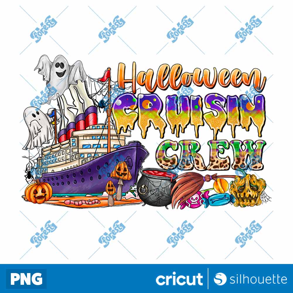 Boo Halloween Cruisin Crew
  Halloween PNG