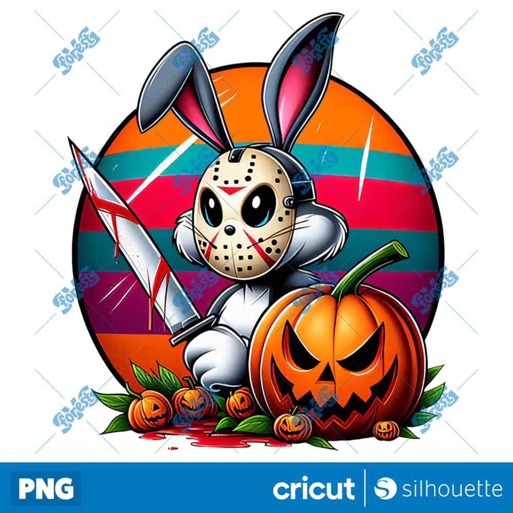 Bunny Halloween Cartoon Horror
  PNG