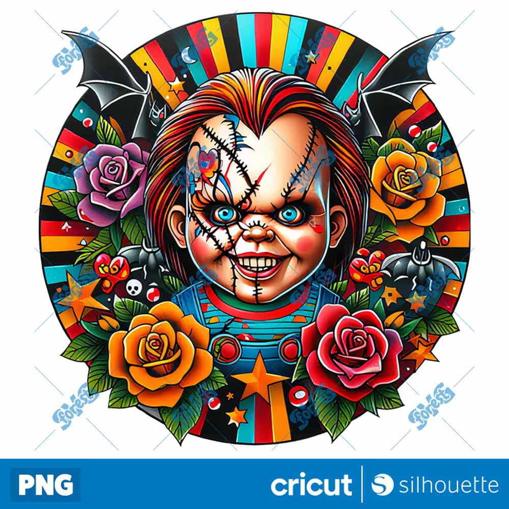 Chucky Horror Halloween Movies
  Slashers Tattoo Designs PNG